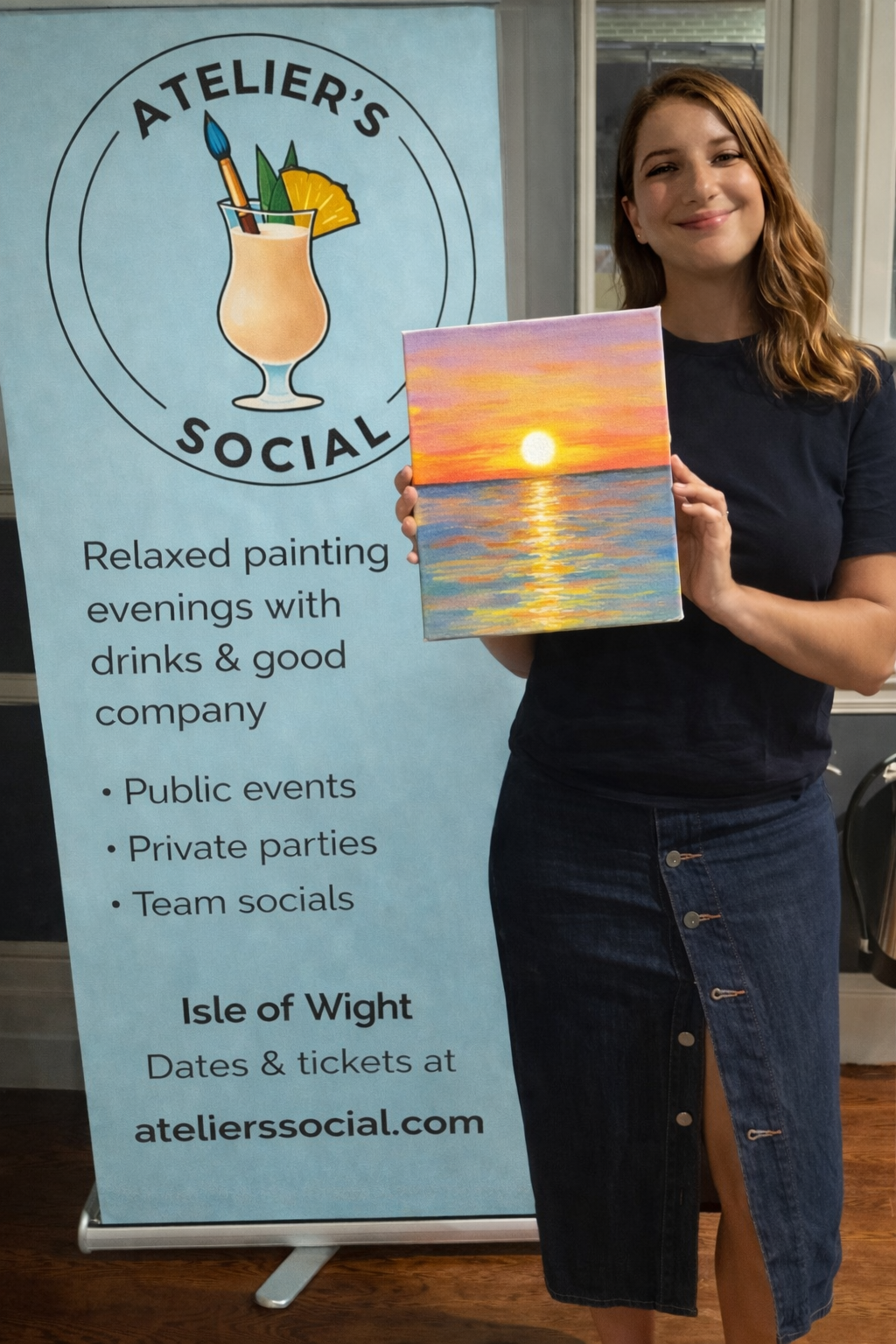 Canvas Social founder and banner